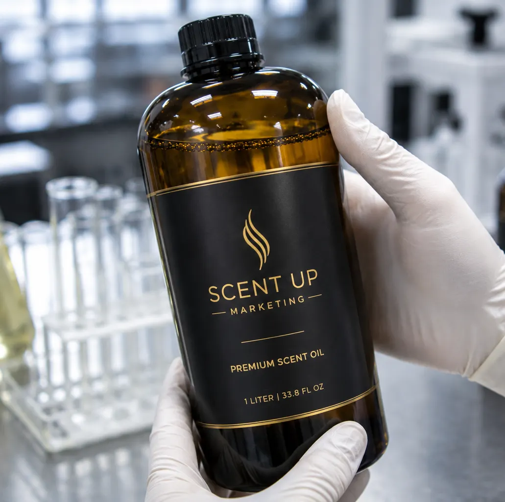 Signature scent development with fragrance samples for a commercial brand